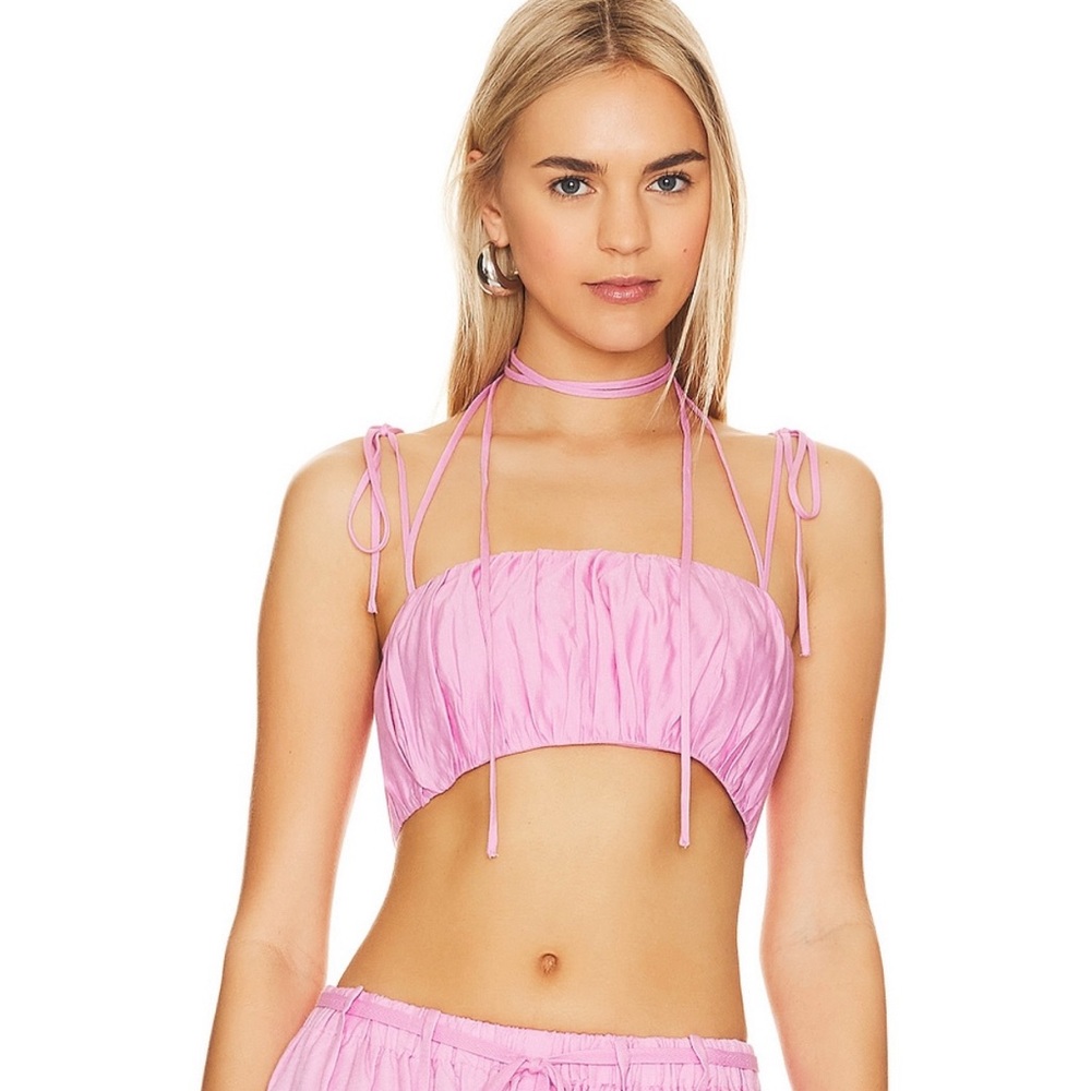 L’academie Crop Top in Pink